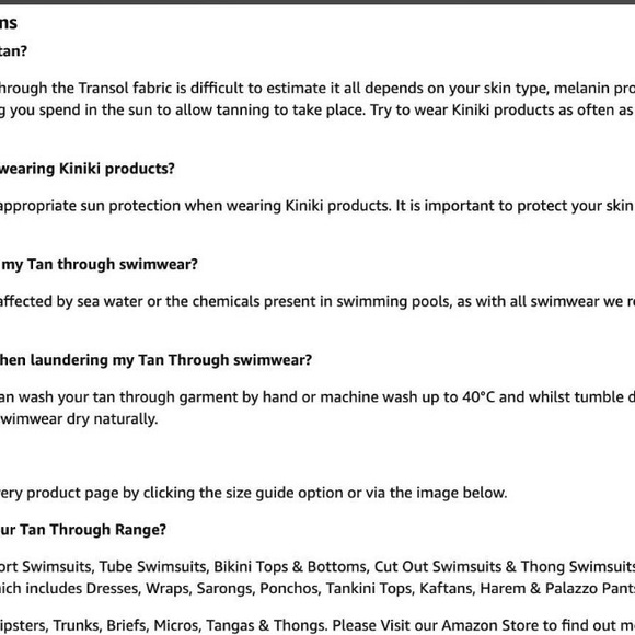 Kiniki tan through swim suit bathing suit - Picture 5 of 8